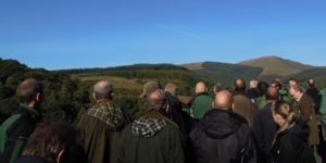 Delegates enjoyed clear views of the Dyfi catchment area 580x290